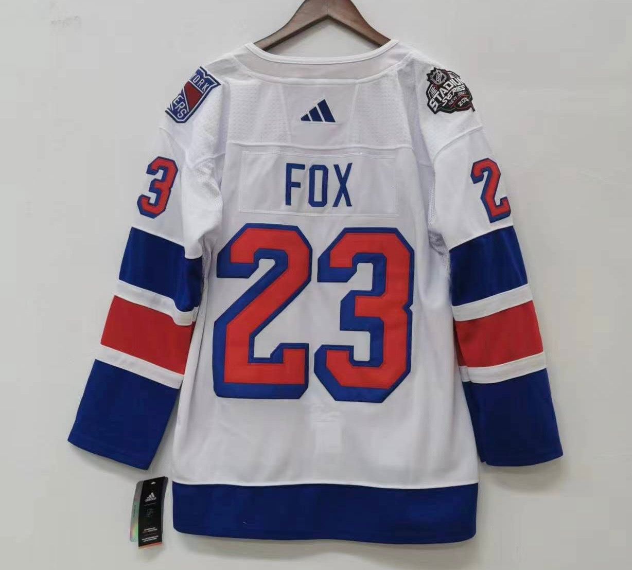 Adam Fox New York Rangers Official NHL Adidas Jersey 2024 Winter Classic