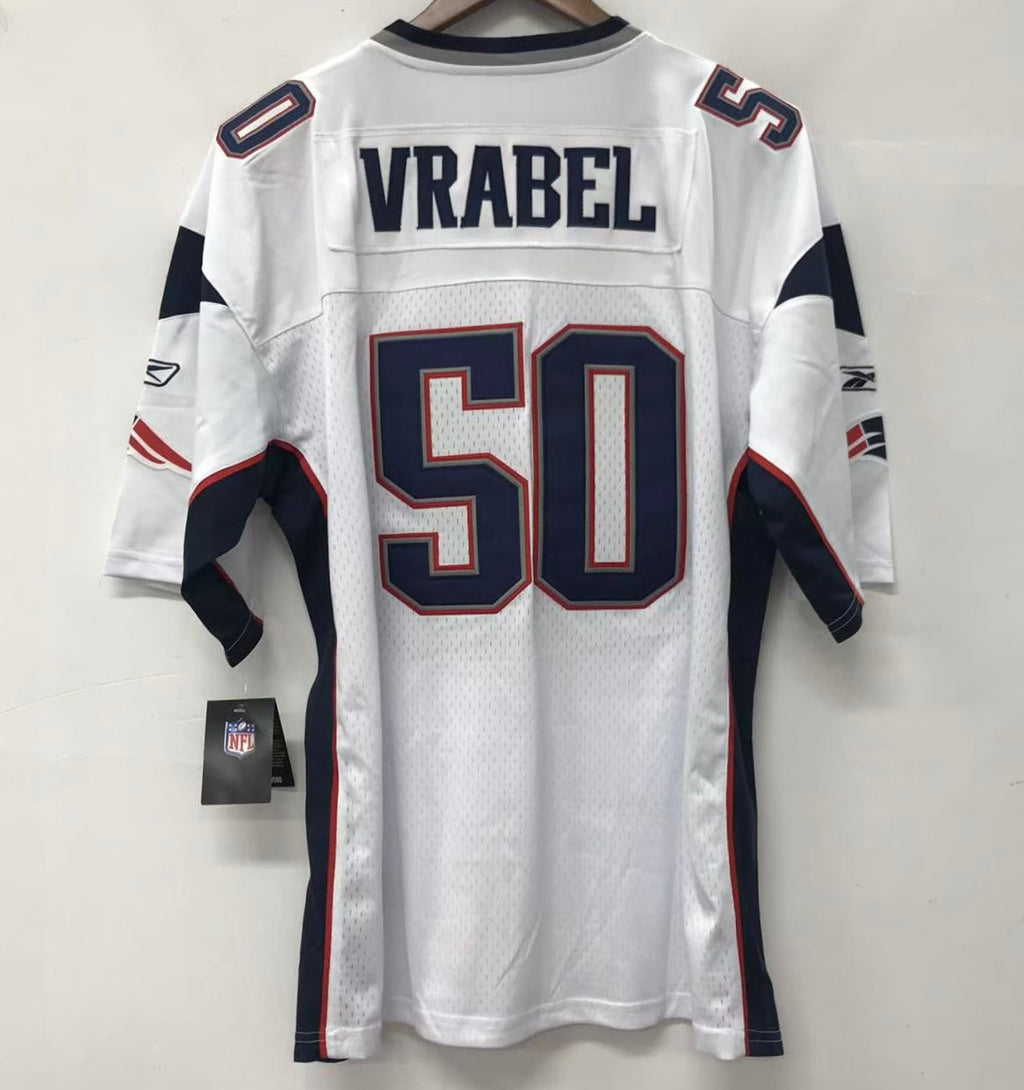 Mike Vrabel New England Patriots Reebok Jersey white