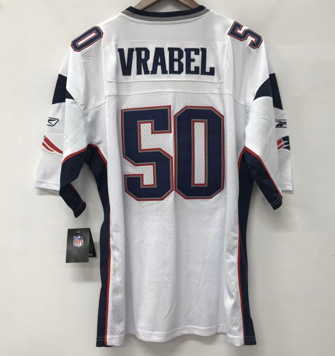 Mike Vrabel New England Patriots Reebok Jersey white