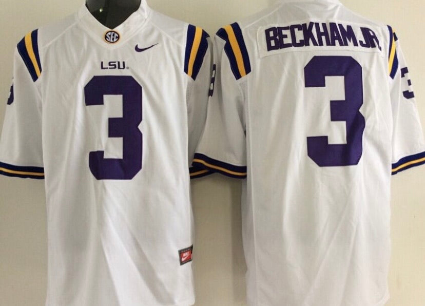 Odell Beckham Jr. LSU Tigers Official NCAA Nike Jersey White