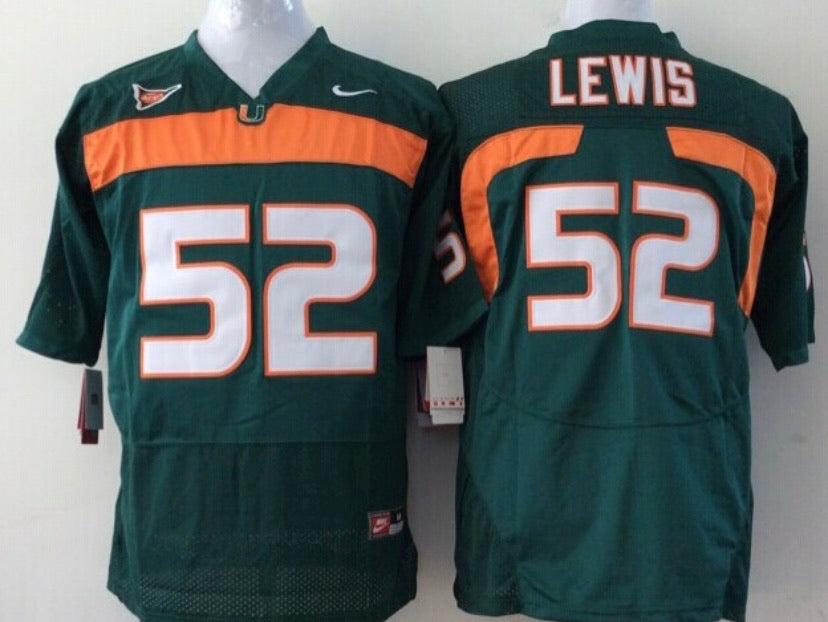 Ray Lewis Miami Hurricanes Official NCAA Nike Jersey