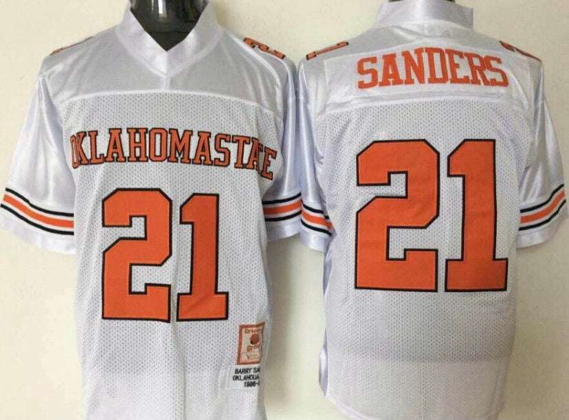 Barry Sanders Oklahoma State Official NCAA Gridiron Greats Jersey