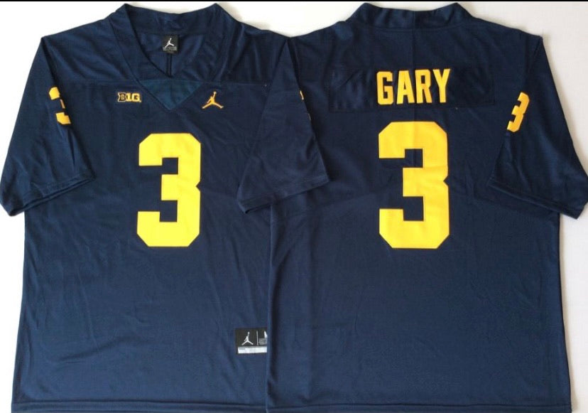 Rashan Gary Michigan Wolverines Official NCAA Jersey blue