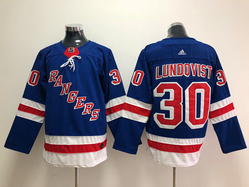 Henrik Lundqvist New York Rangers Official NHL Adidas  Jersey