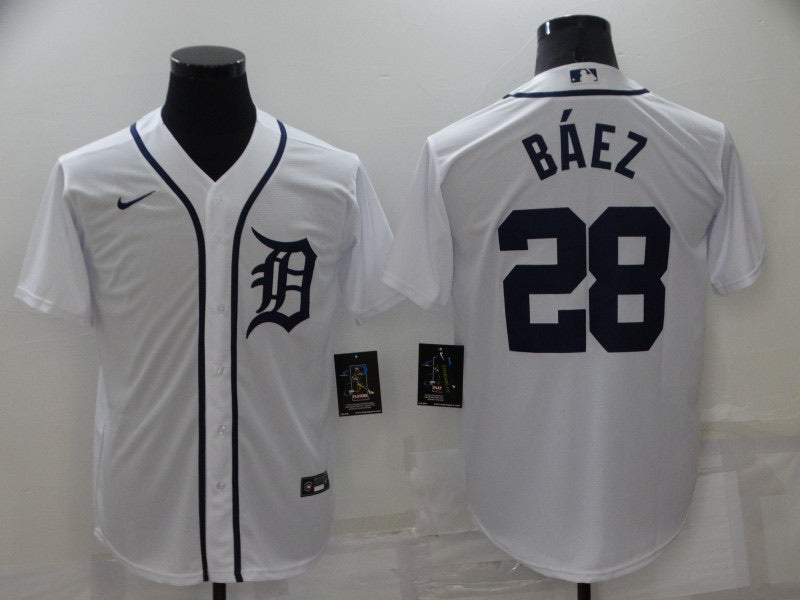 Javier Báez Detroit Tigers Official MLB Nike Jersey white