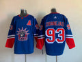 Mika Zibanejad New York Rangers Official NHL Adidas Jersey Statue of Liberty Logo