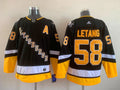 Kris Letang Pittsburgh Penguins Official NHL Adidas Jersey black