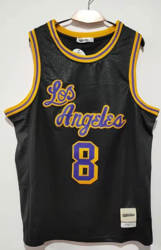 Kobe Bryant Snakeskin material YOUTH Los Angeles Lakers jersey black