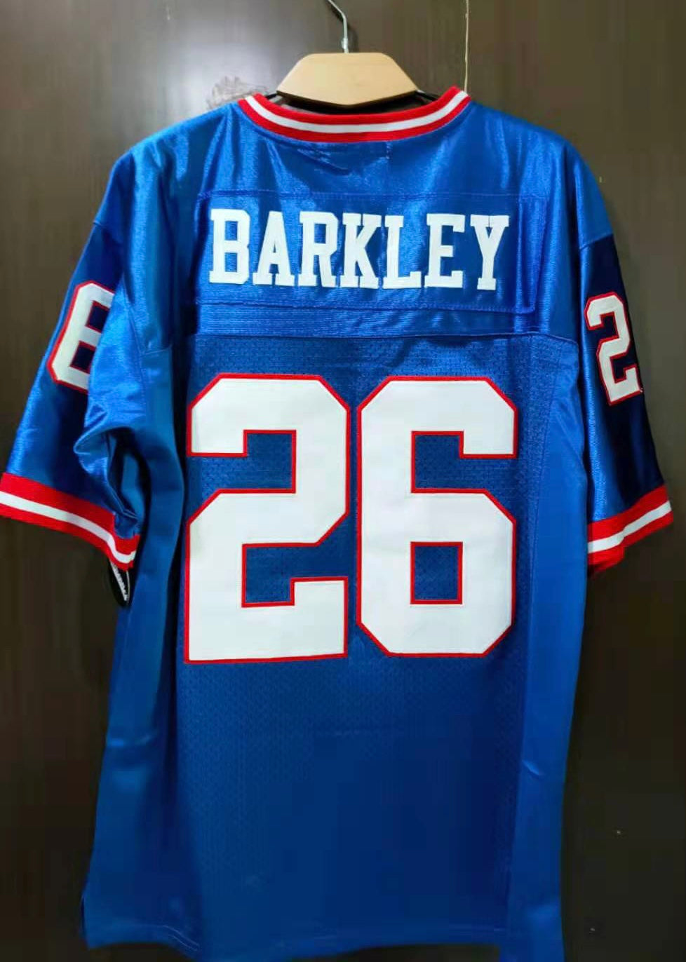 Saquon Barkley retro New York Giants Classic Authentics  Jersey