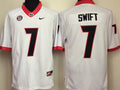 D'Andre Swift Georgia Bulldogs Official NCAA Nike Jersey white
