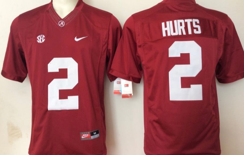 Jalen Hurts Alabama Crimson Tide Official NCAA Jersey Nike