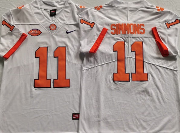 Isaiah Simmons Clemson Tigers Jersey white NIKE