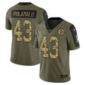 Troy Polamalu Pittsburgh Steelers military salute to service Jersey