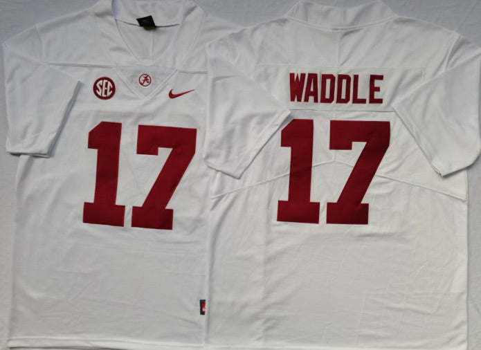 Jaylen Waddle Alabama Crimson Tide Official NCAA Jersey Nike white
