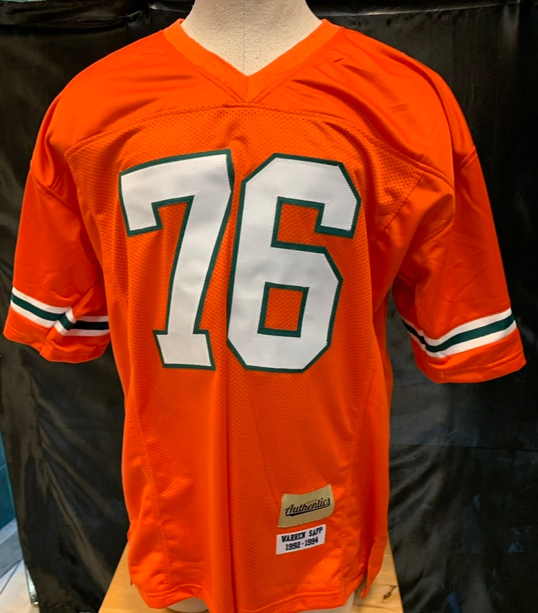 Warren Sapp Miami Hurricanes Jersey Classic Authentics