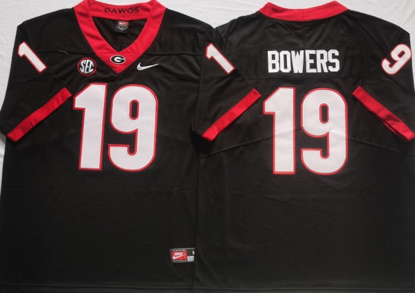 Brock Bowers Georgia Bulldogs Official NCAA Nike Jersey black