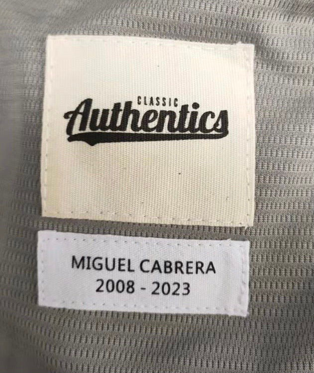 Miguel Cabrera Detroit Tigers Jersey Classic Authentics