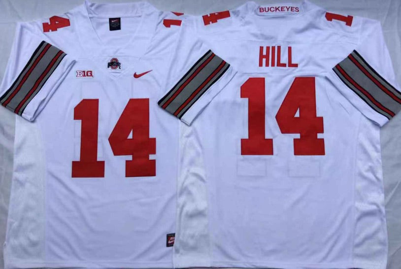 K.J. Hill Ohio State Buckeyes Official NCAA Nike Jersey white