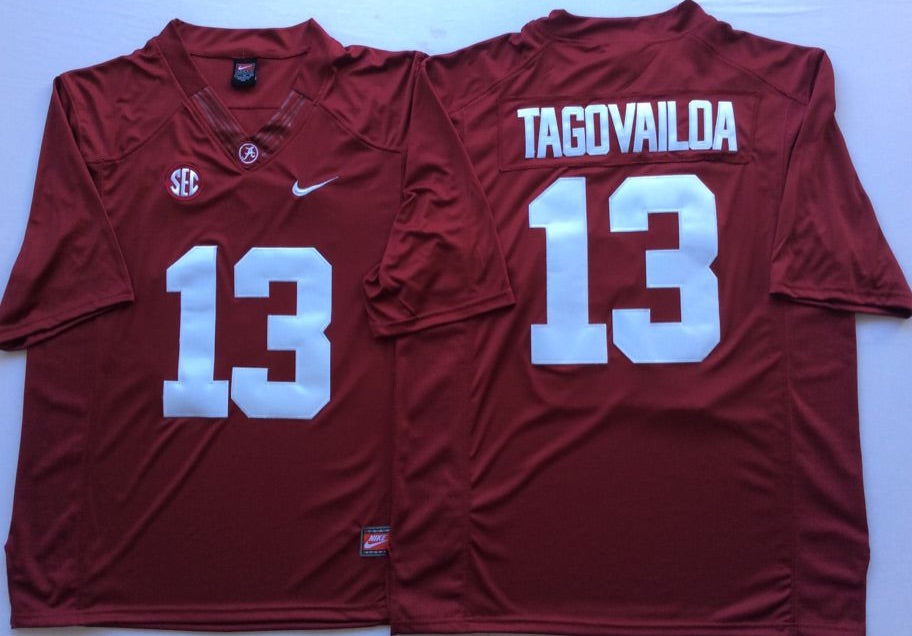 Tua Tagovailoa Alabama Crimson Tide Official NCAA Nike Jersey