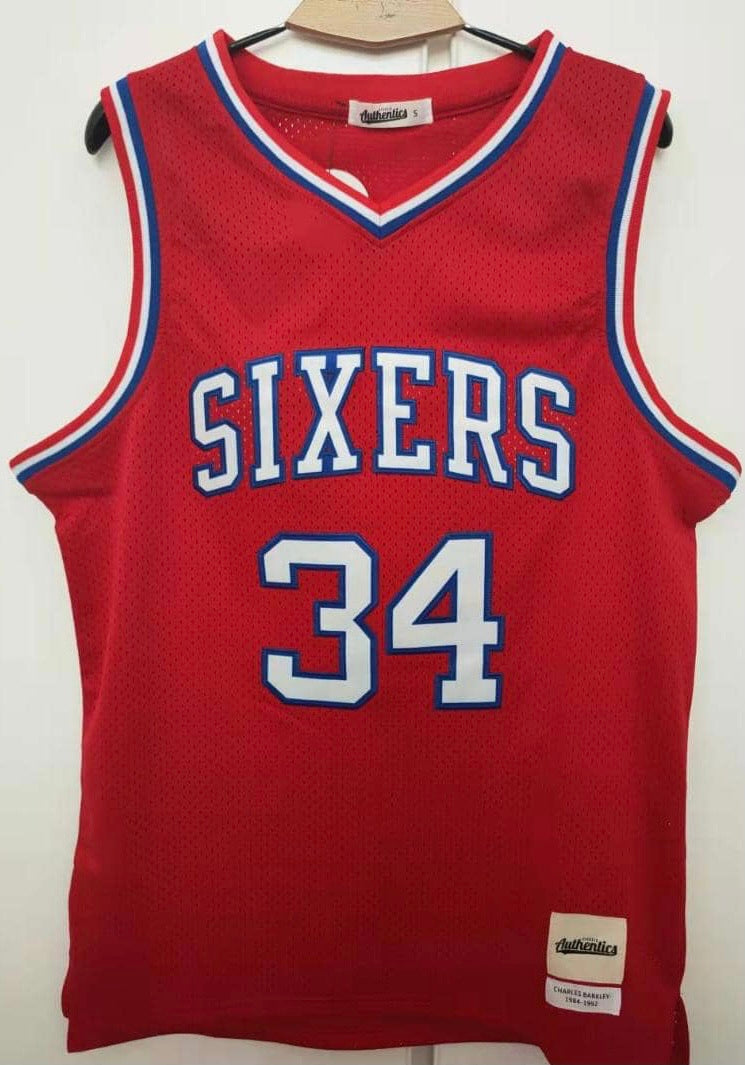 Charles Barkley Philadelphia 76ers Jersey Classic Authentics