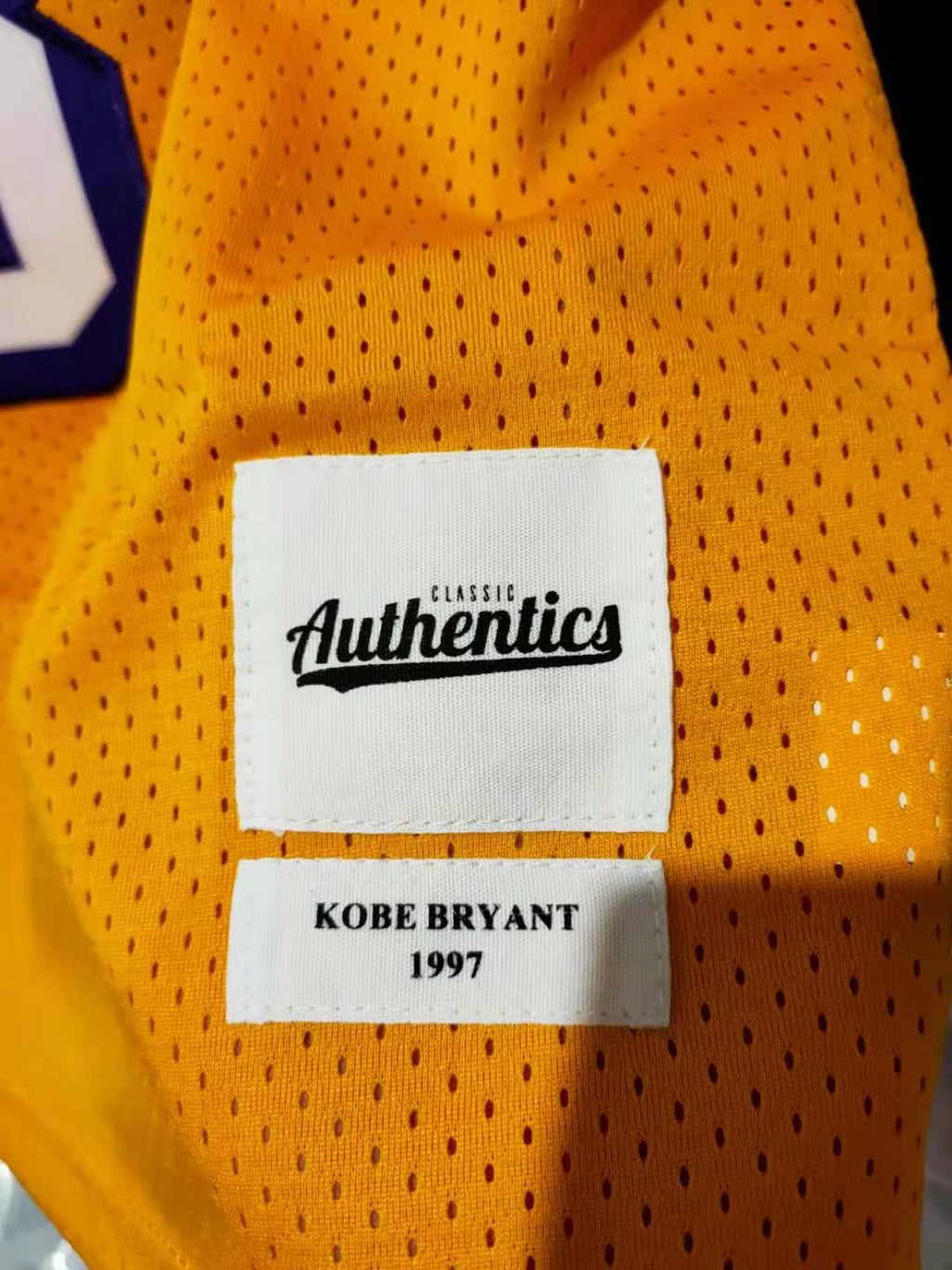 Kobe Bryant Los Angeles Lakers Jersey Yellow Classic Authentics