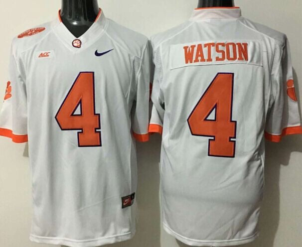 Deshaun Watson Clemson Tigers Jersey White NIKE