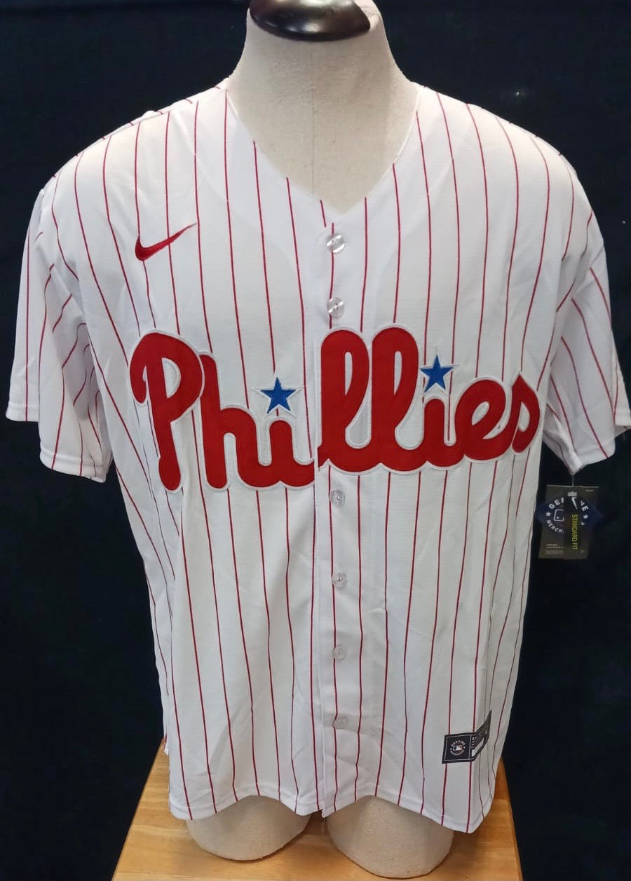 Zack Wheeler Philadelphia Phillies Official MLB Nike Jersey white Pinstripes