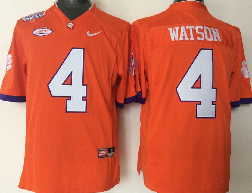 Deshaun Watson Clemson Tigers Official NCAA Jersey Orange