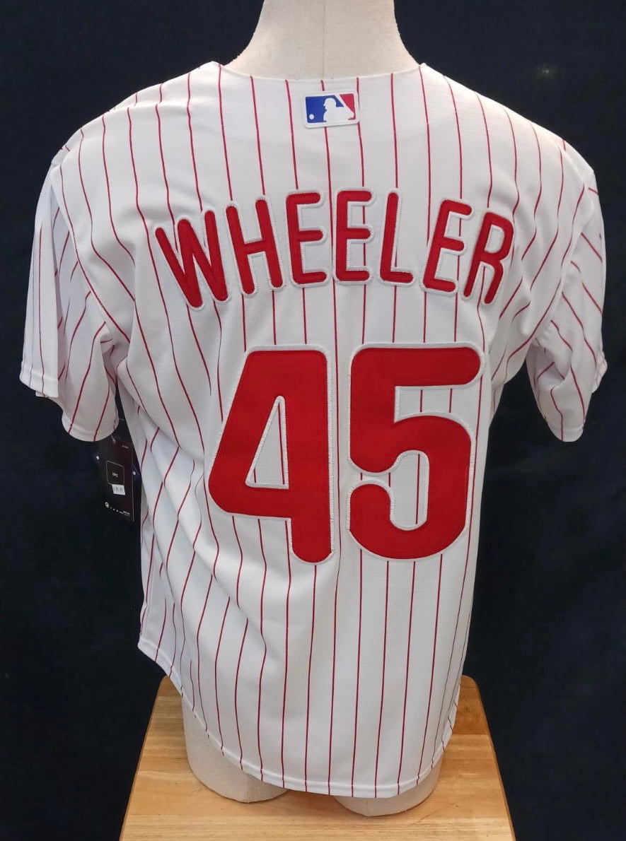 Zack Wheeler Philadelphia Phillies Official MLB Nike Jersey white Pinstripes