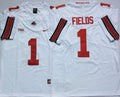 Justin Fields Ohio State Buckeyes Official NCAA Jersey white