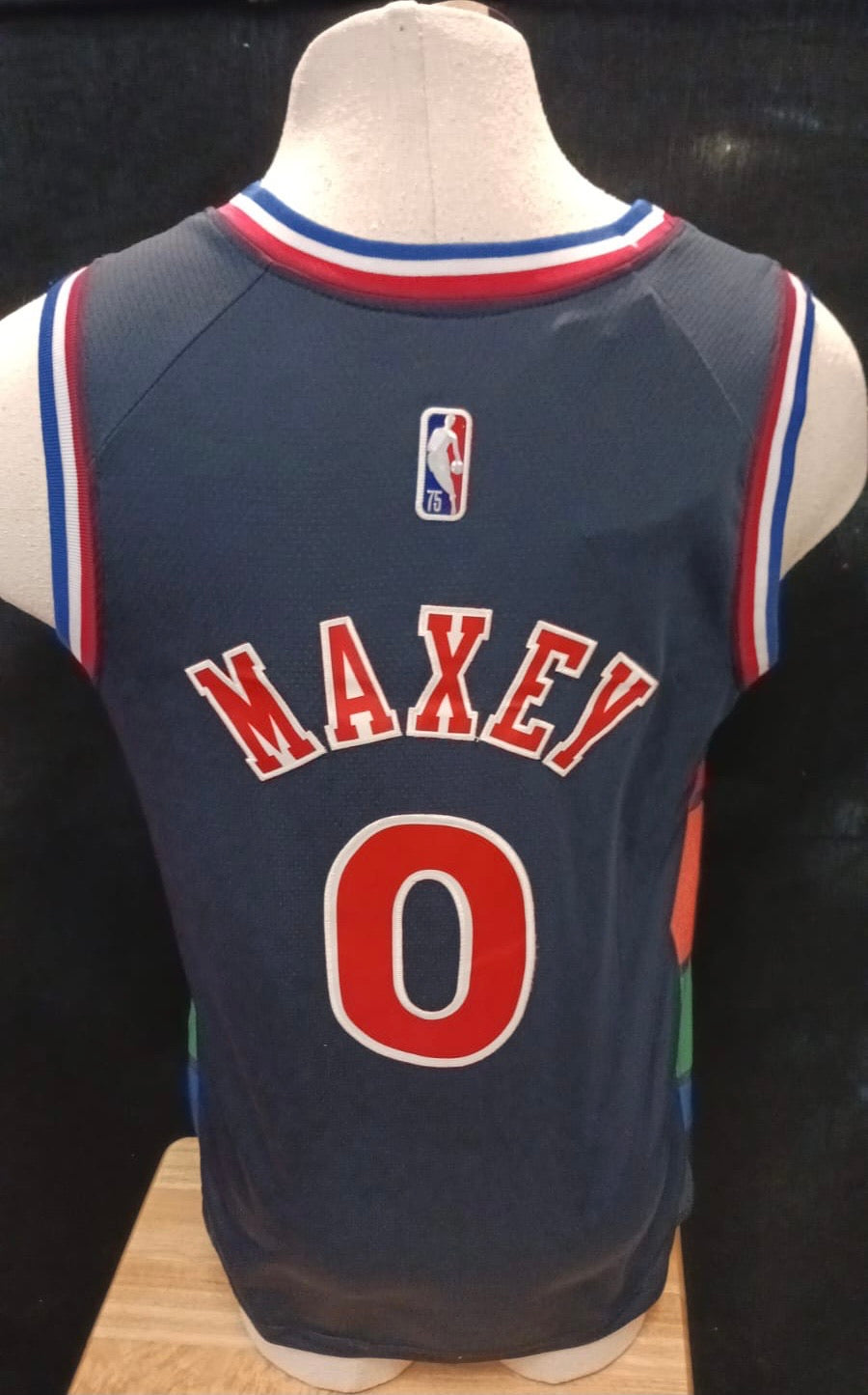 Tyrese Maxey Philadelphia 76ers Official NBA Jersey Navy