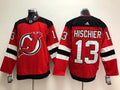 Nico Hischier New Jersey Devils Official NHL Adidas Jersey red