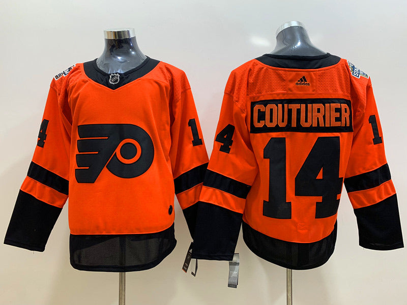 Sean Couturier Philadelphia Flyers Official NHL Adidas Jersey Orange