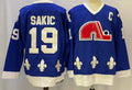 Joe Sakic Quebec Nordiques Official NHL Jersey CCM blue