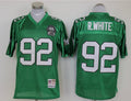 Reggie White 1992 Philadelphia Eagles Official NFL Mitchell & Ness Jersey green