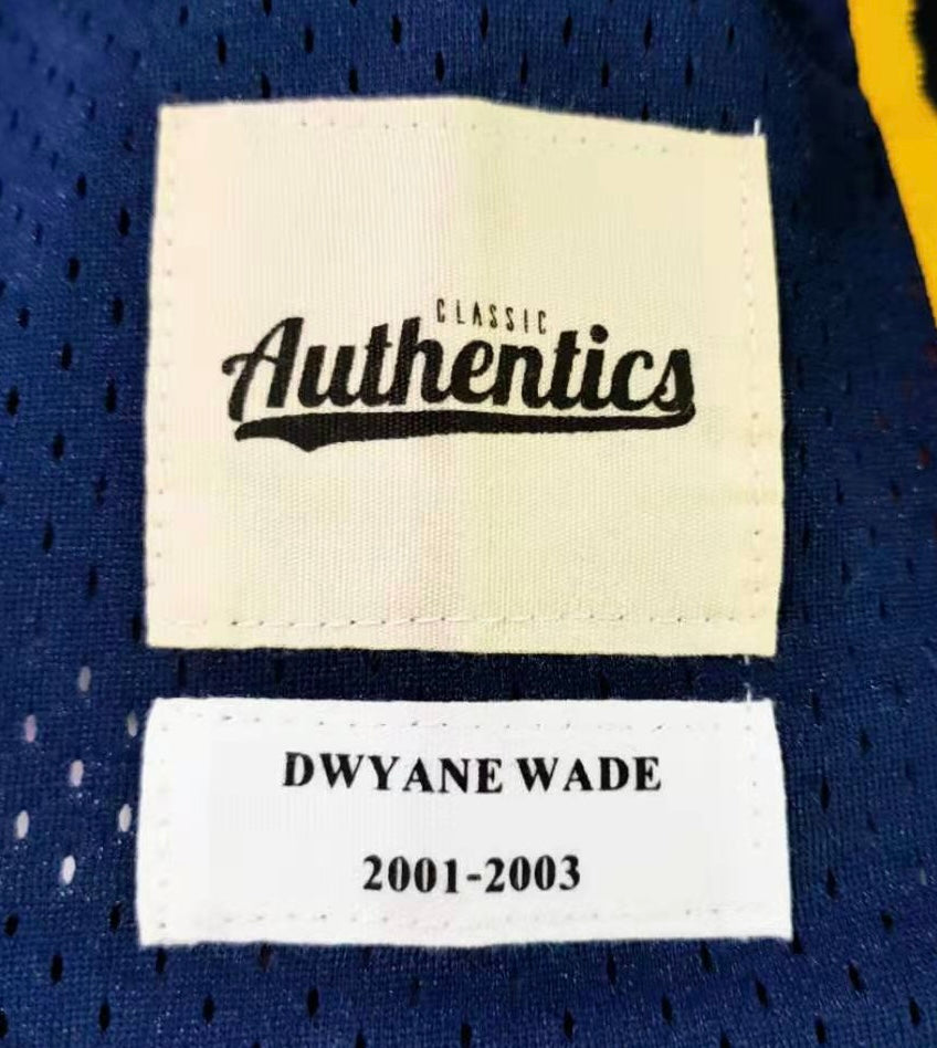 Dwyane Wade Marquette Golden Eagles Jersey Classic Authentics