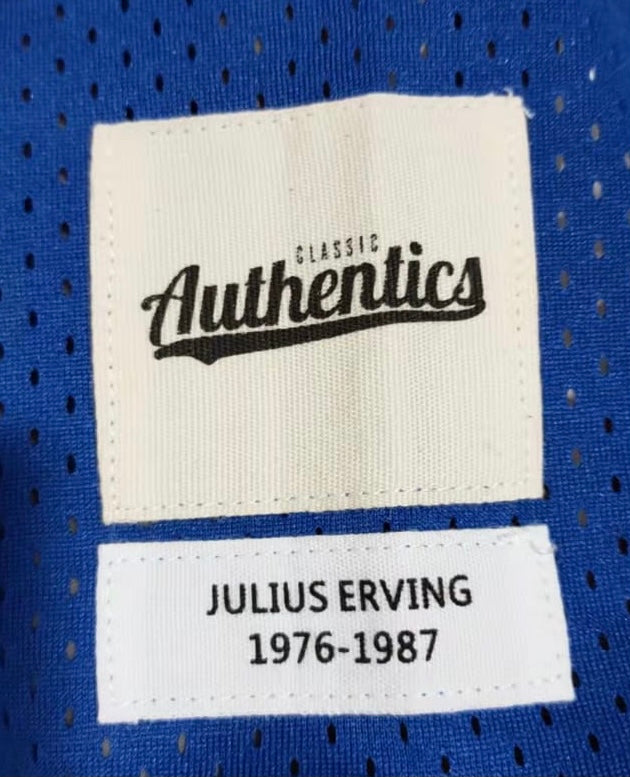 Julius “Dr. J” Erving Philadelphia 76ers Classic Authentics Jersey