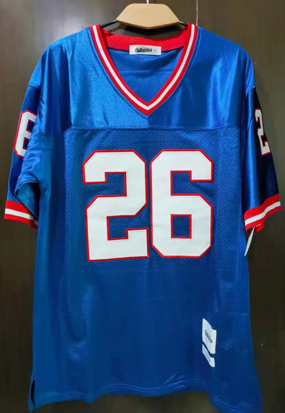 Saquon Barkley retro New York Giants Classic Authentics  Jersey