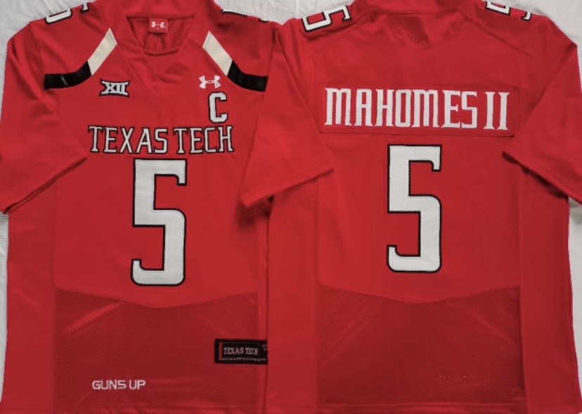 Patrick Mahomes Texas Tech Official NCAA Under Armour Jersey