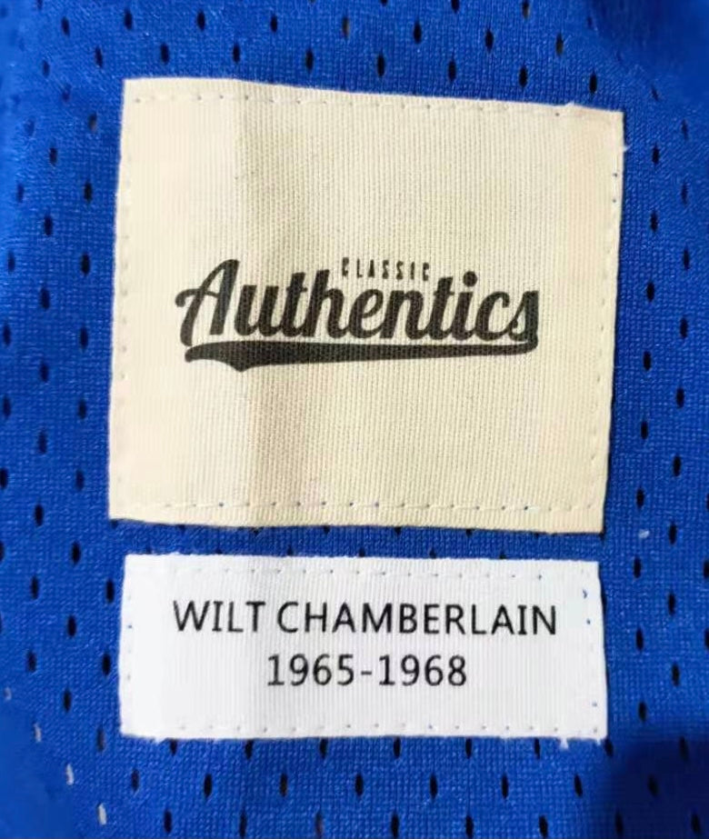 Wilt Chamberlain Philadelphia 76ers Jersey Classic Authentics