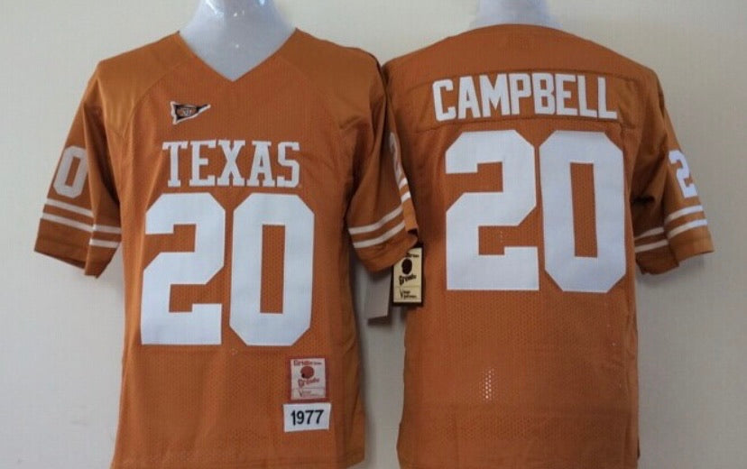 Earl Campbell Texas Longhorns Official NCAA Jersey