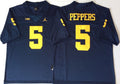 Jabrill Peppers Michigan Wolverines Official NCAA Jersey blue