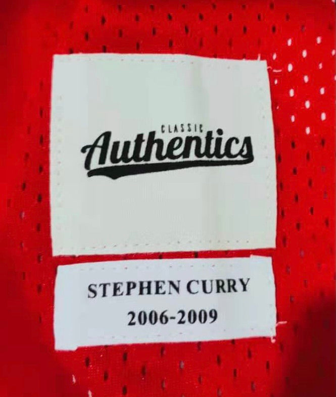 Stephen Curry Davidson Jersey Classic Authentics